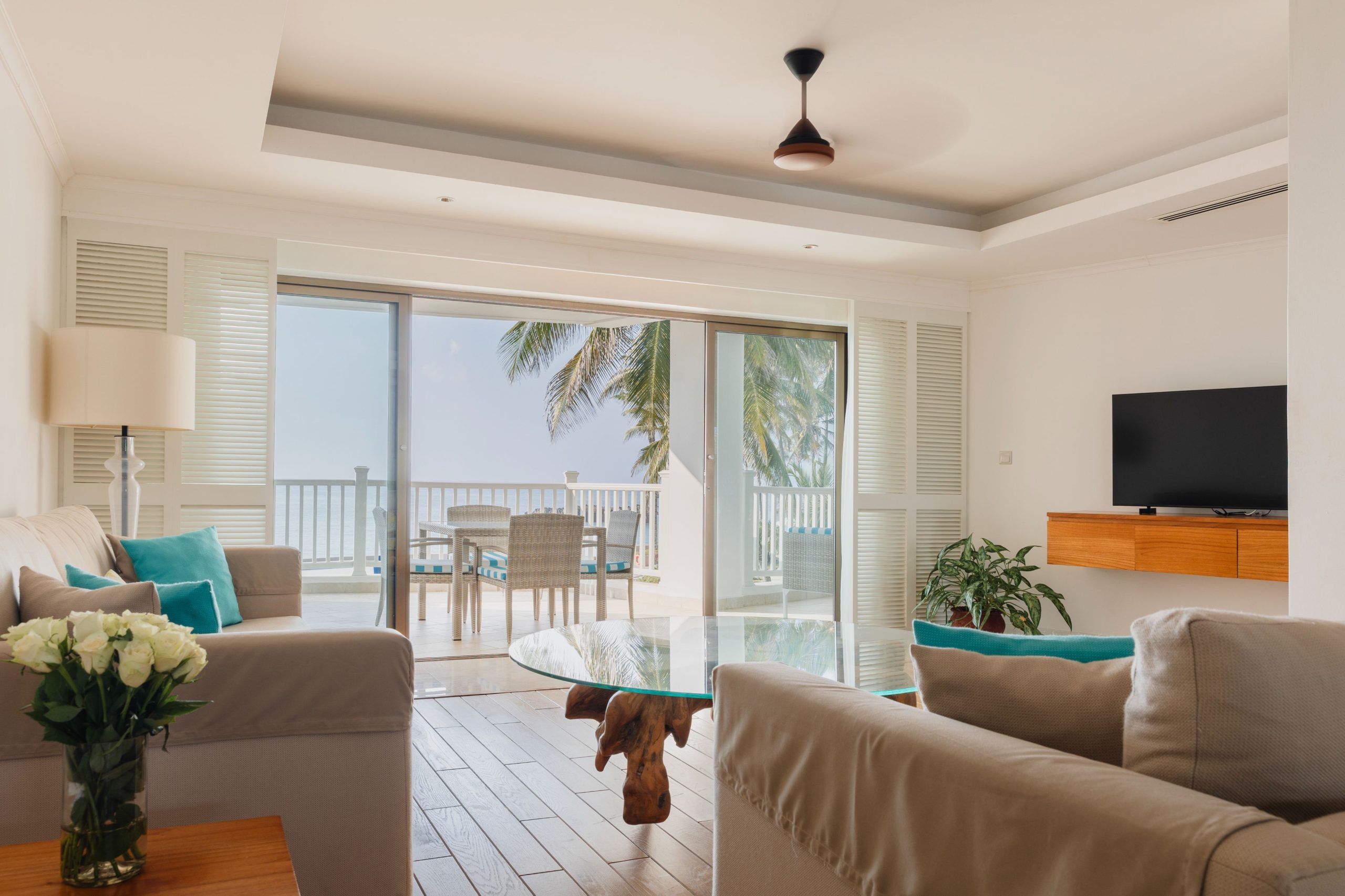 2 Bedroom ocean view living room 4 – March 2025 TC